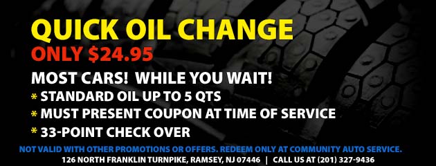 Quick Oil Change Special